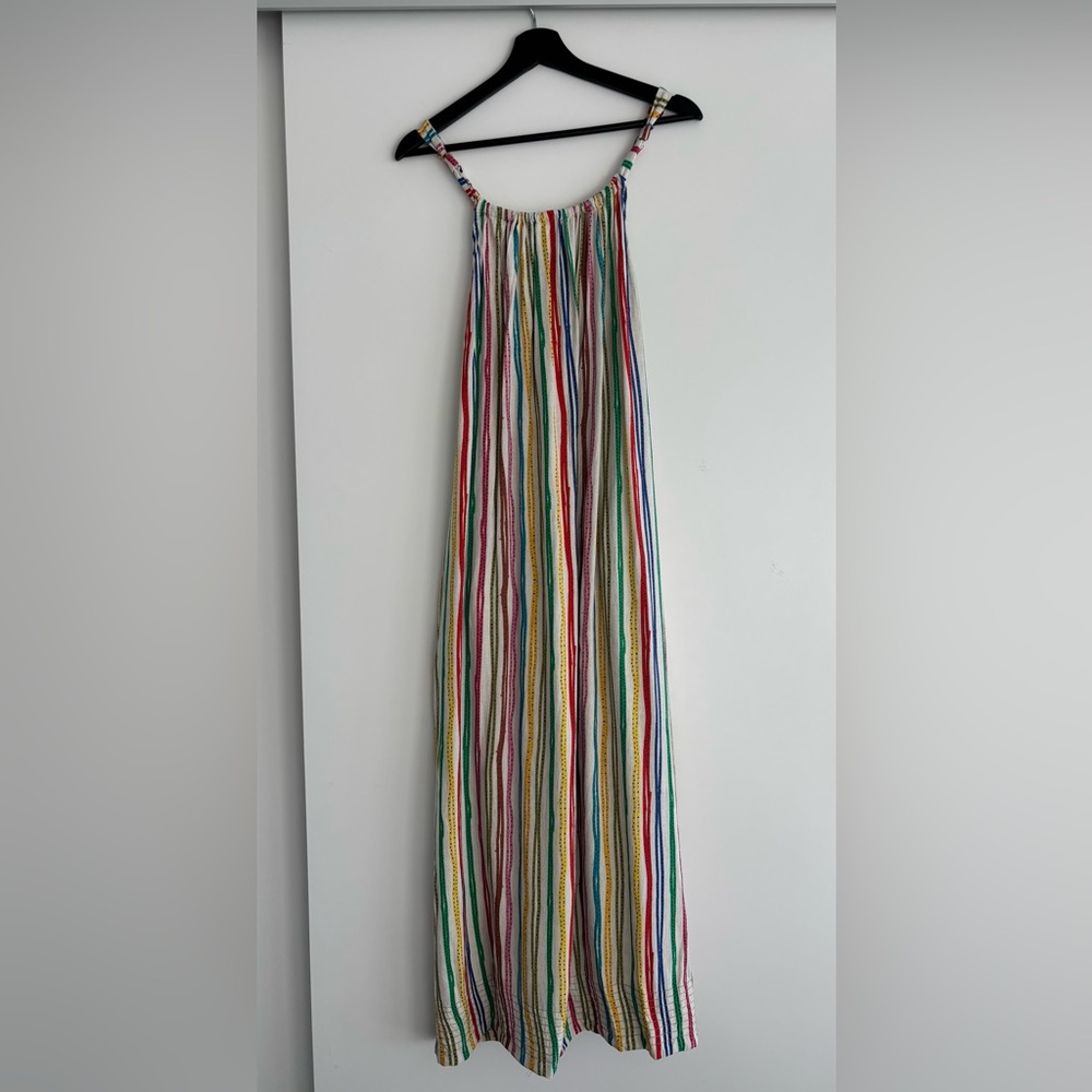 Colorful Striped Maxi Skirt Dress by Zara
